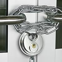 Vista 5 de Disc Lock for Storage Unit 2-3/4"(70mm), Stainless Steel Keyed Padlock with Keys, Outdoor Waterproof Storage Lock for Storage Locker, Shed, Gate
