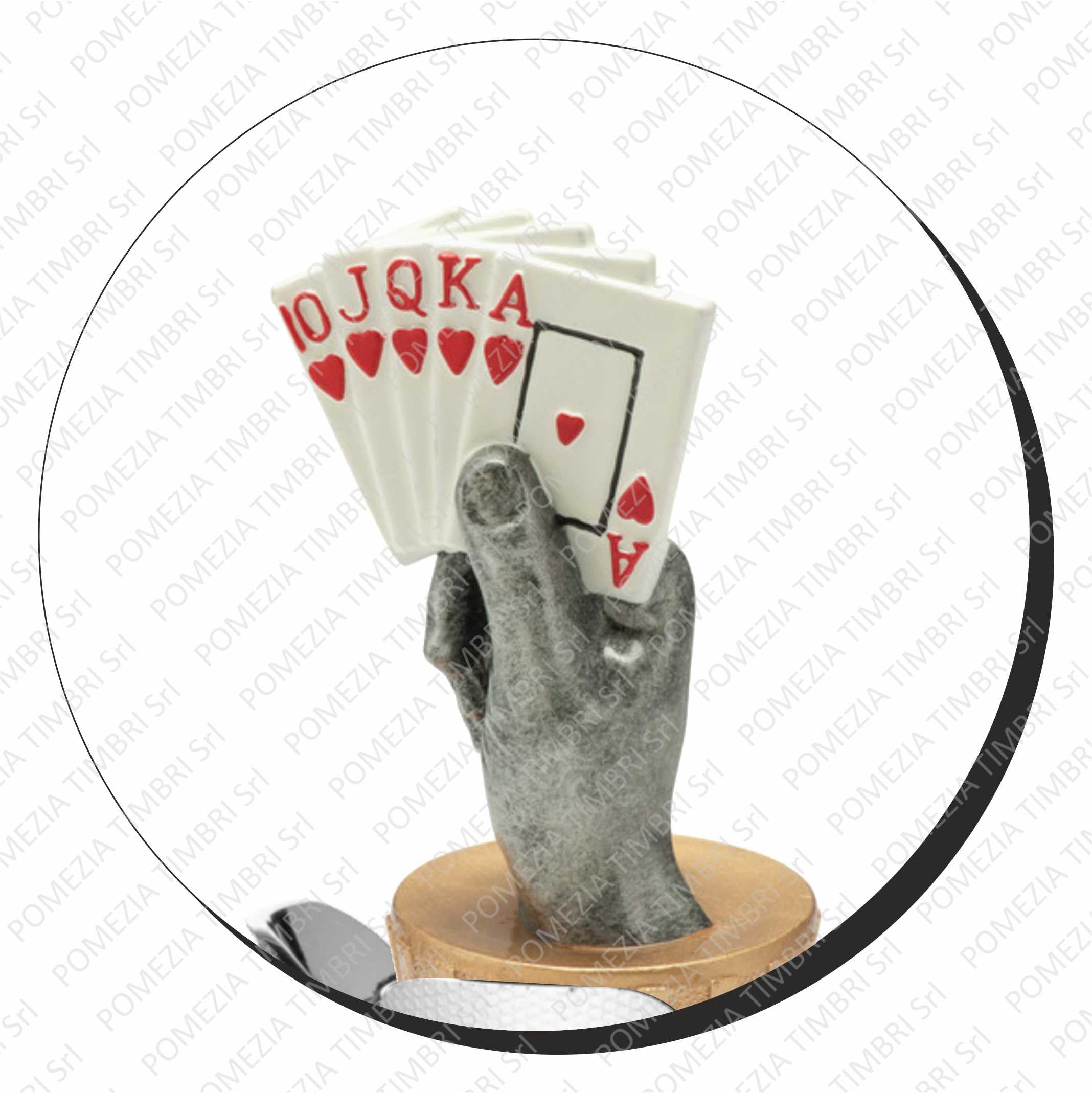 Generico Trofeo Carte Poker, Bridge, Blackjack, Burraco Personalizzato