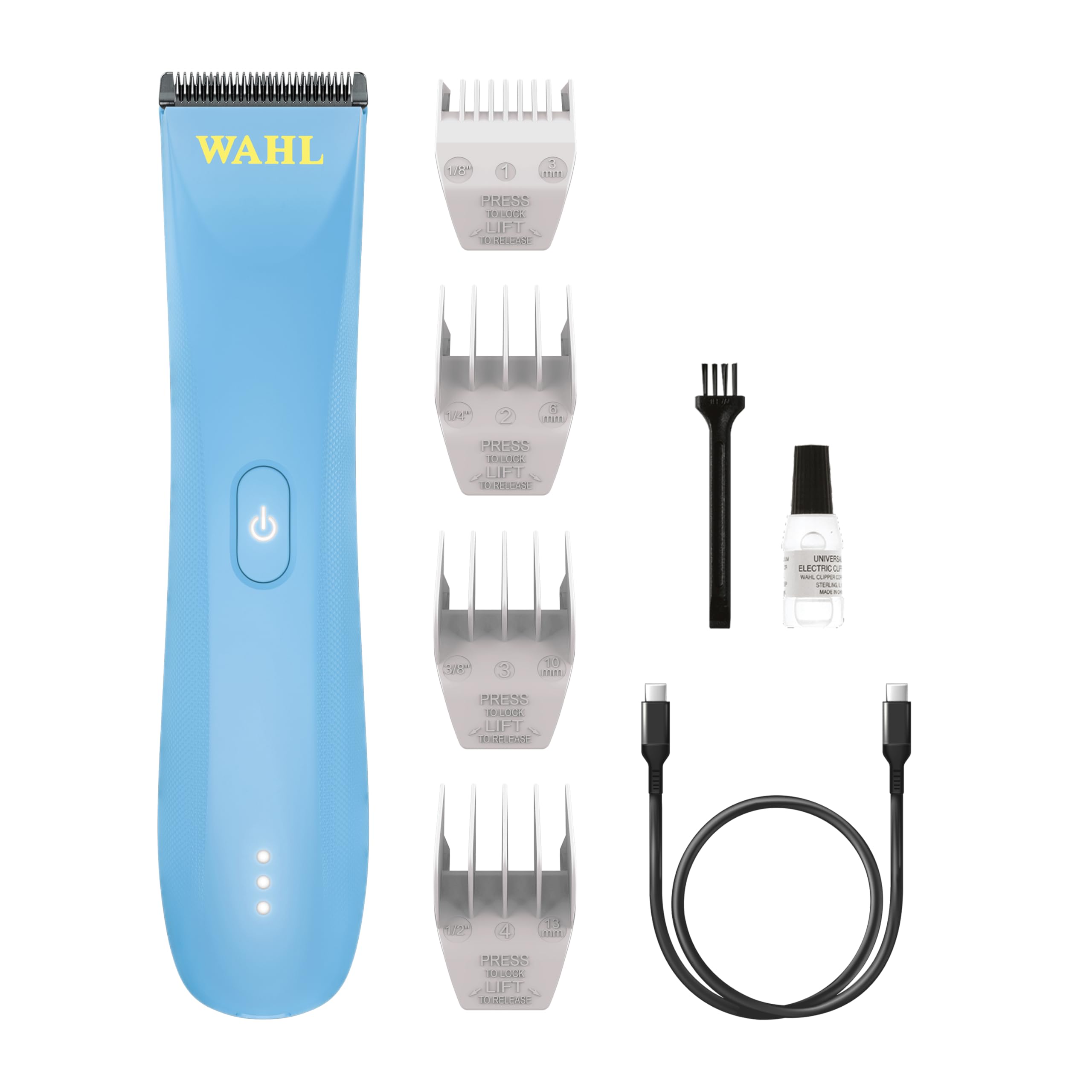 Wahl Peanut Lithium Trimmer Kit, Ultra Fast Charge, Professional Barber & Salon Trimmer, Easy Travel & Compact Size, Includes 4 Easy Swap Attachment Heads