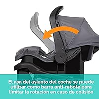 Vista 11 de Baby Trend Cochecito y Asiento Infantil para Auto EZ-Lift, Sistema de Viaje EZ Ride, Gris Dash