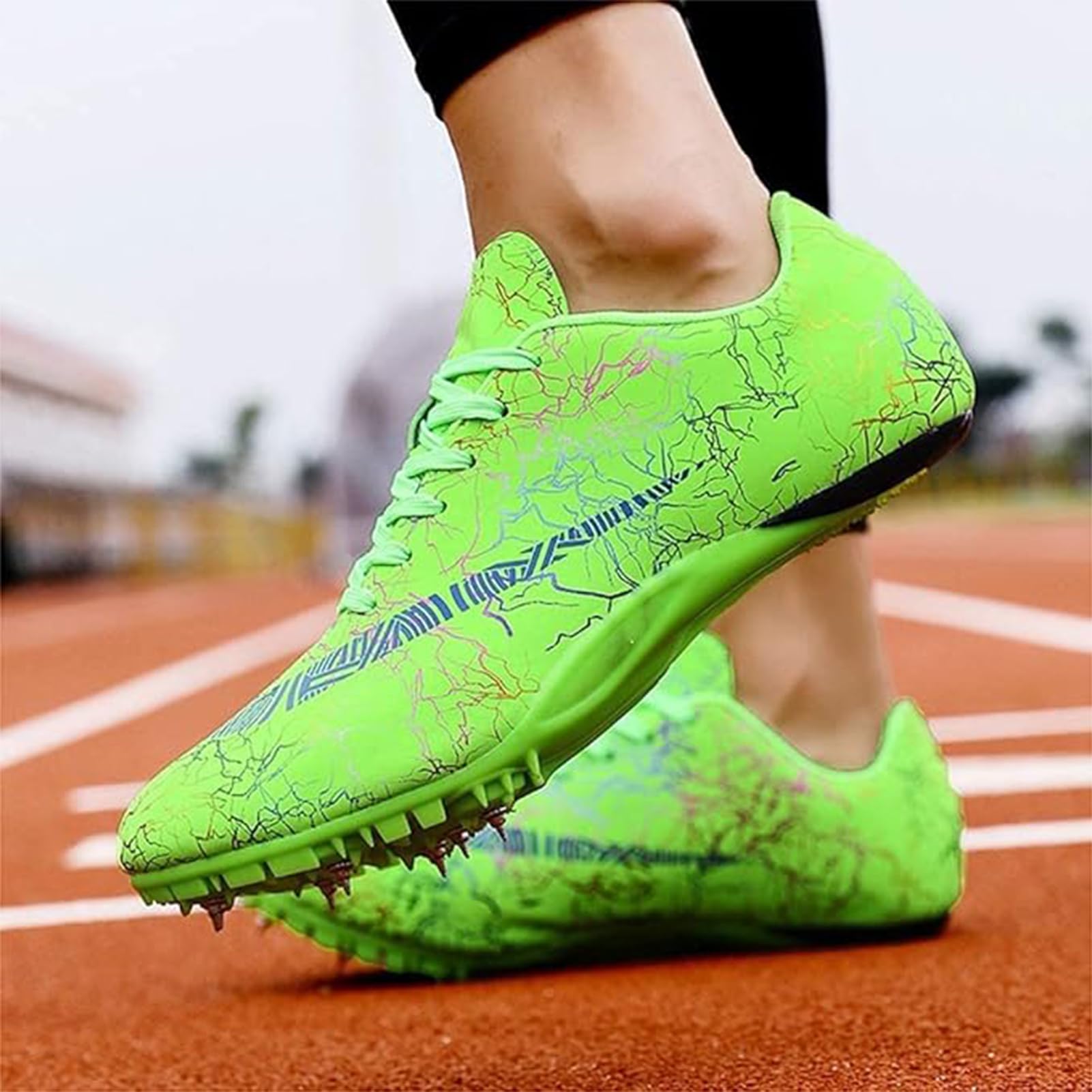 Scarpe da Atletica Leggera Scarpe da Atletica Leggera Scarpe da Atletica Leggera Scarpe da Pista per Donna Traspirante Leggero Traspirante Unisex Adulti per La Corsa Sprint, F, 37 EU