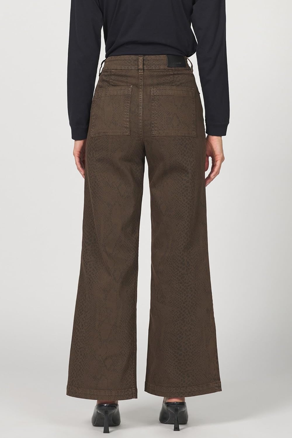 DEAR JOHN Audrey Wide Leg Jeans Women’s High Rise Clean Hem Full Inseam Denim - Image 5