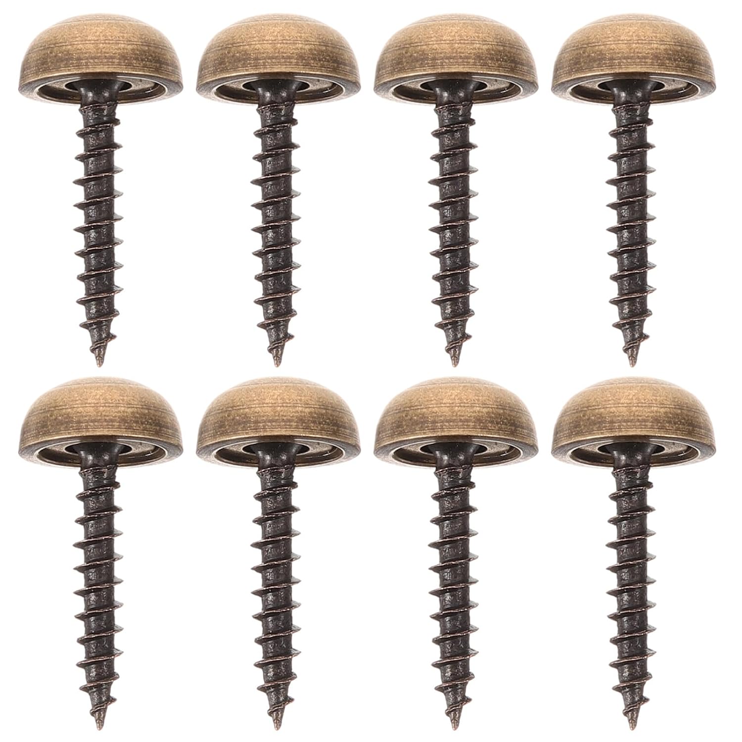 Decorative Cap Screws with Self Tapping Brass 8pcs 13mm