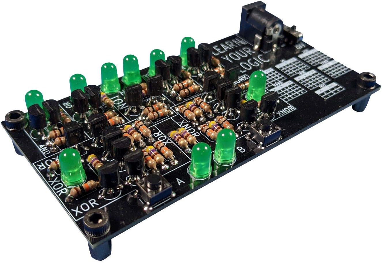 ELearnTronics Learn To Solder – Capacitance Electronics Learning Board – Practice Soldering & See How Capacitors Work With LED Demo
