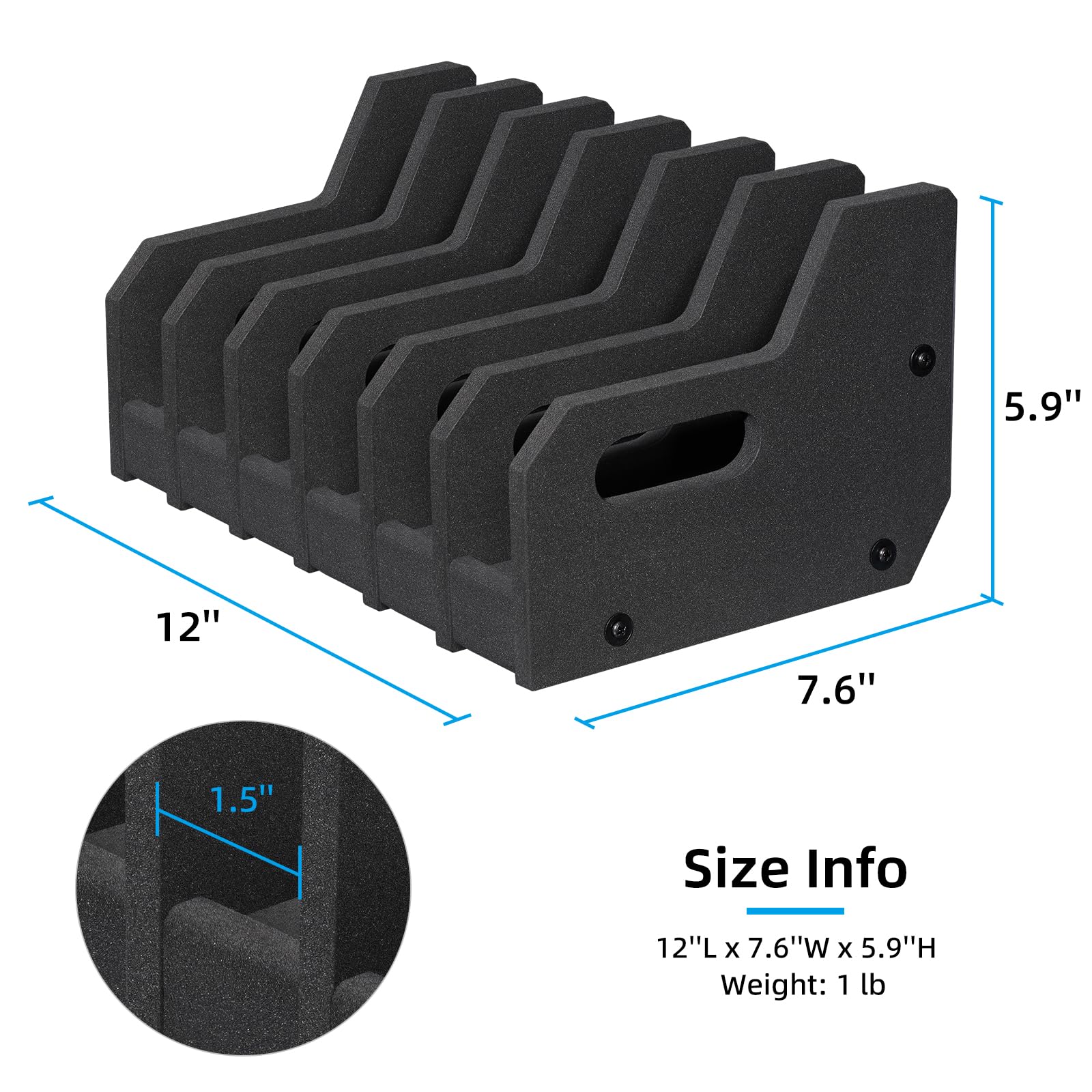 Snapklik.com : Foam Pistol Rack For Gun Safe Shelf Handgun Rack Pistol ...