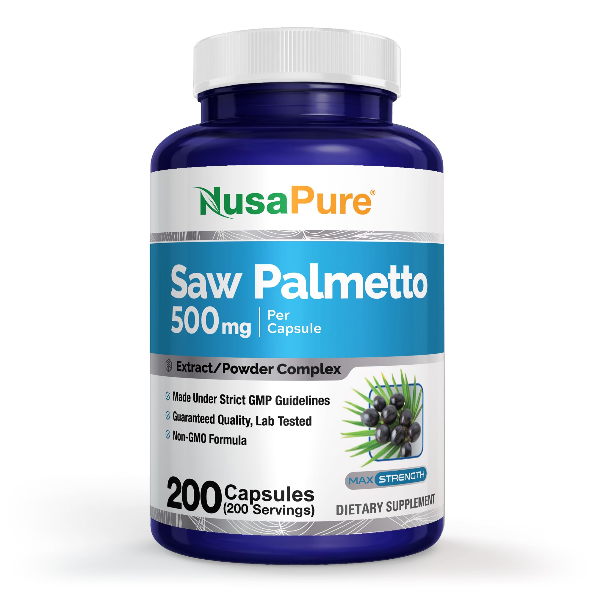 NusaPure Saw Palmetto 200 Veg Capsules