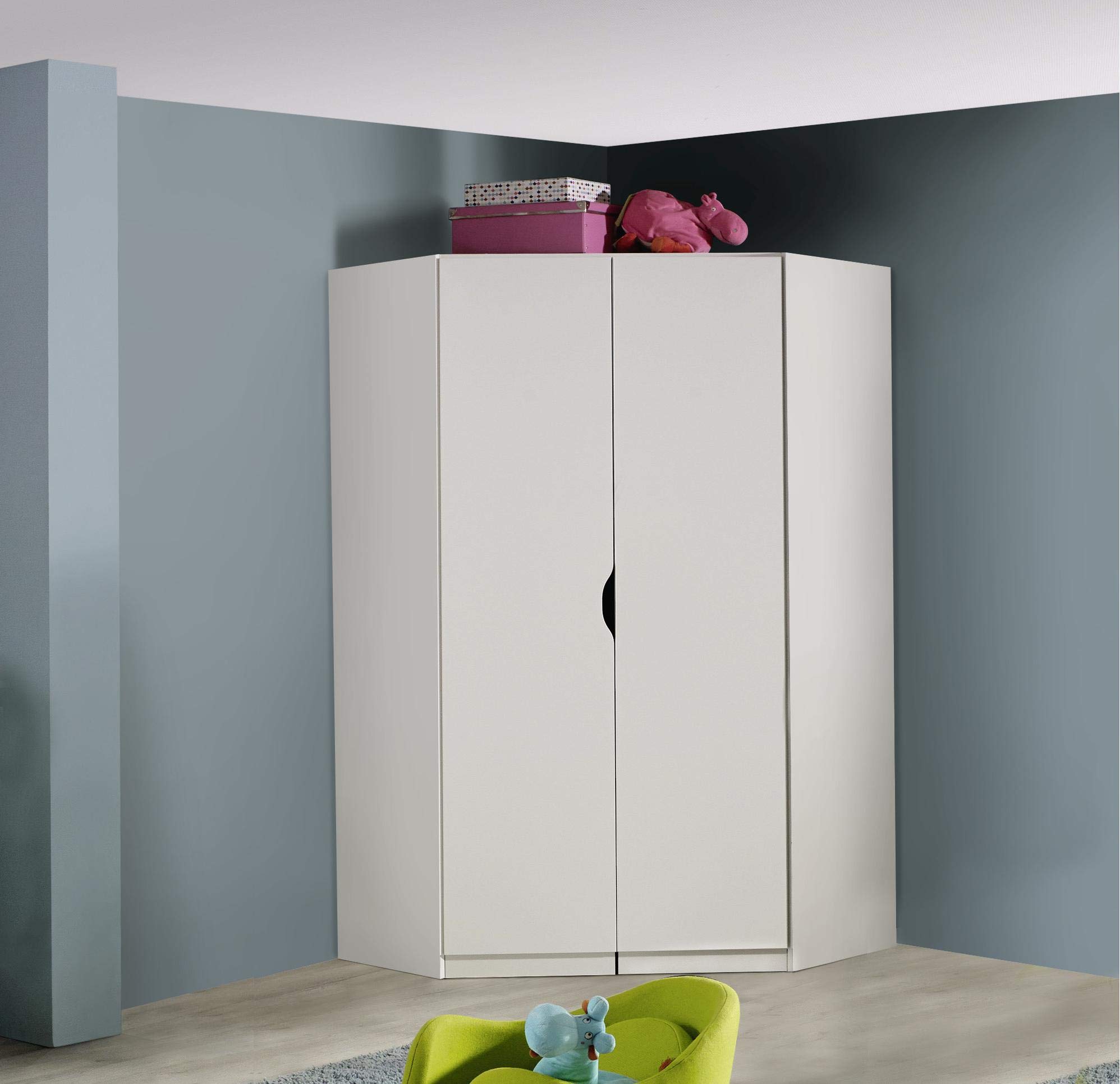 Rauch Möbel ALVARA, Eckschrank, Farbe Weiß, Breite 117 cm
