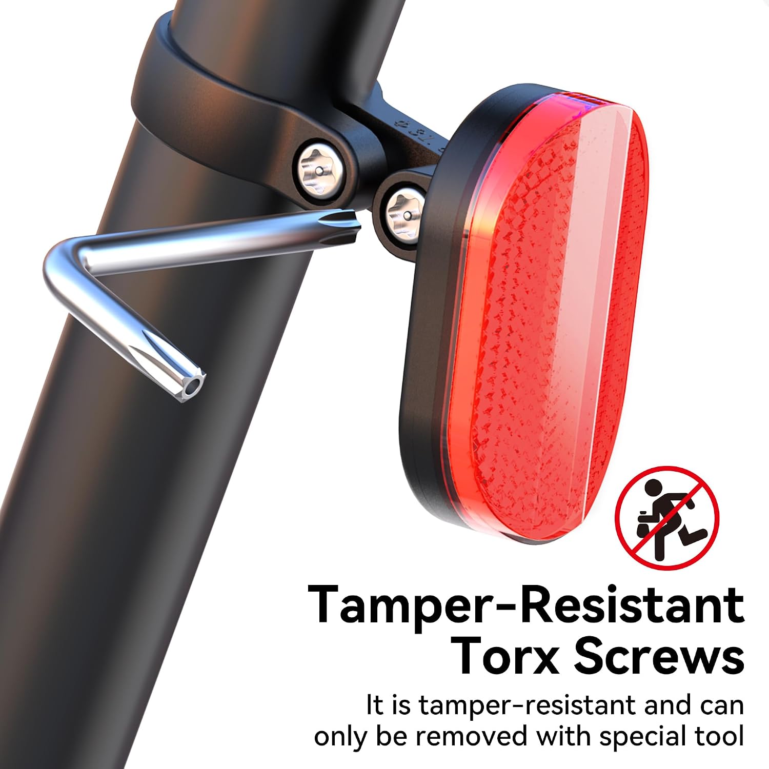 DDJ for AirTag Bike Mount Compatible with Apple AirTag, Hidden Reflector Bike Holder with Anti-Theft Security Screws, IPX6 Waterproof, Includes 5 Brackets for Mountain Bikes, E-Bikes and Scooters