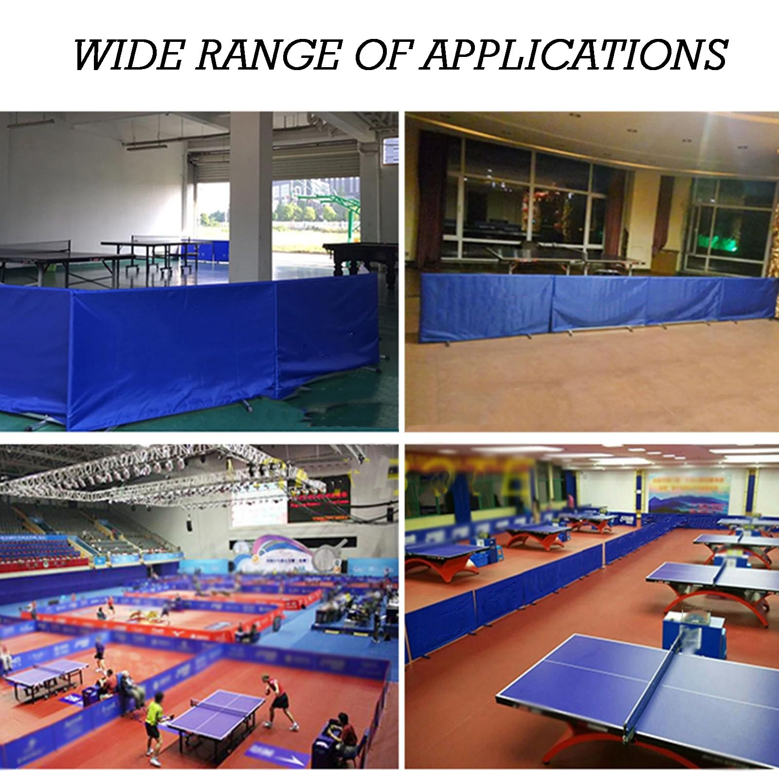 Divisori resistenti per campi da ping pong per competizioni e allenamento, ideali per aree gioco e cantine