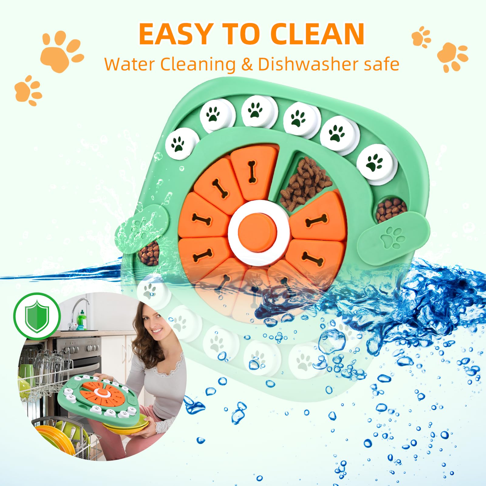 AVOAR Giocattoli per cani per noia e stimolante, giocattoli stimolanti mentalmente per cani, giocattoli puzzle per cani di grandi dimensioni, puzzle per cani intelligenti, giocattoli per cani