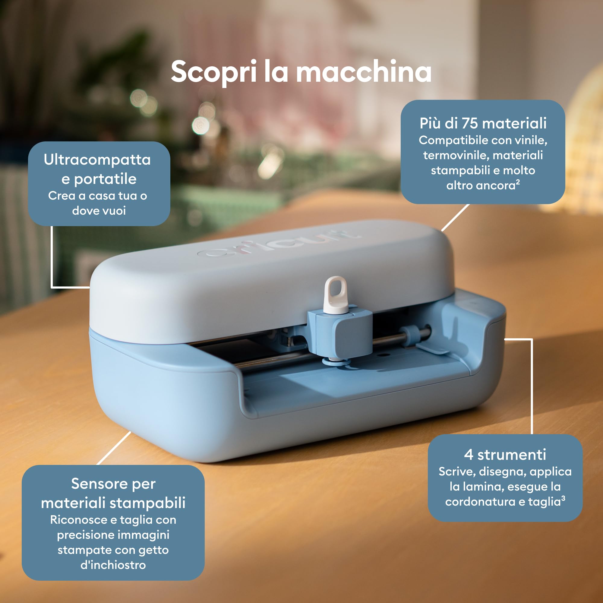 Cricut Joy™ 2 Essential Bundle + Contenuti digitali. Macchina da taglio intelligente compatta, ideale per biglietti personalizzati, adesivi semplici ed etichette