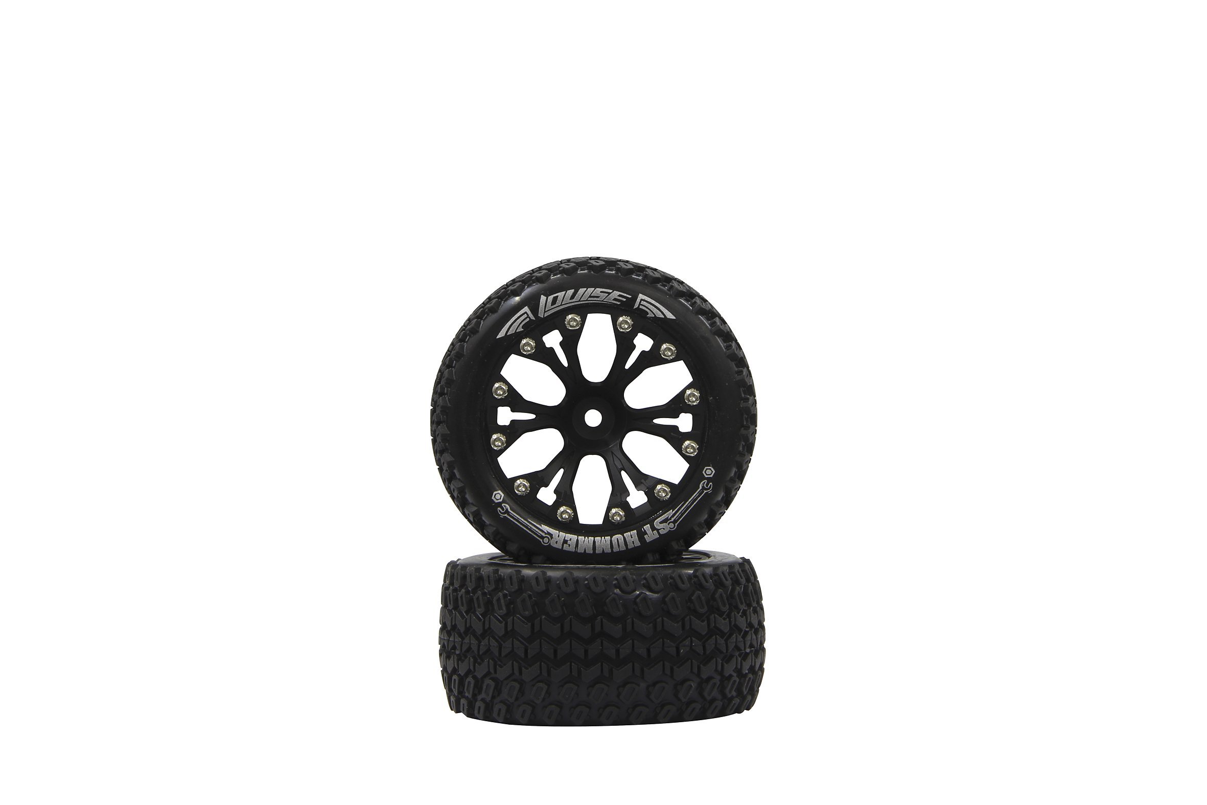 Jamara 052866 Tyre Plus Rim for 1/10 ST Hummer Truck