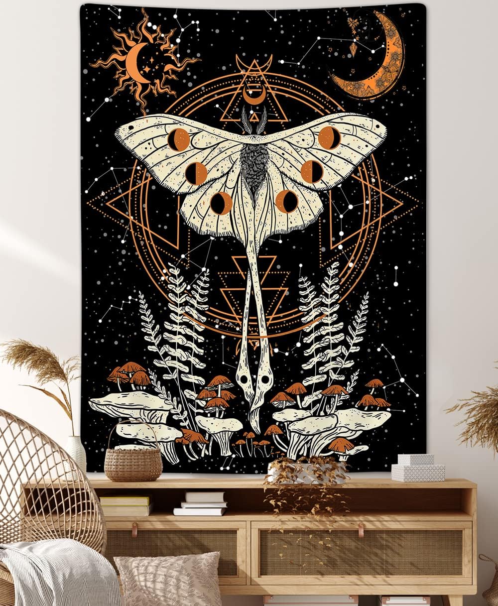 Trippy Mushroom Sun Moon Tapestry Celestial Stars Jamaica Ubuy