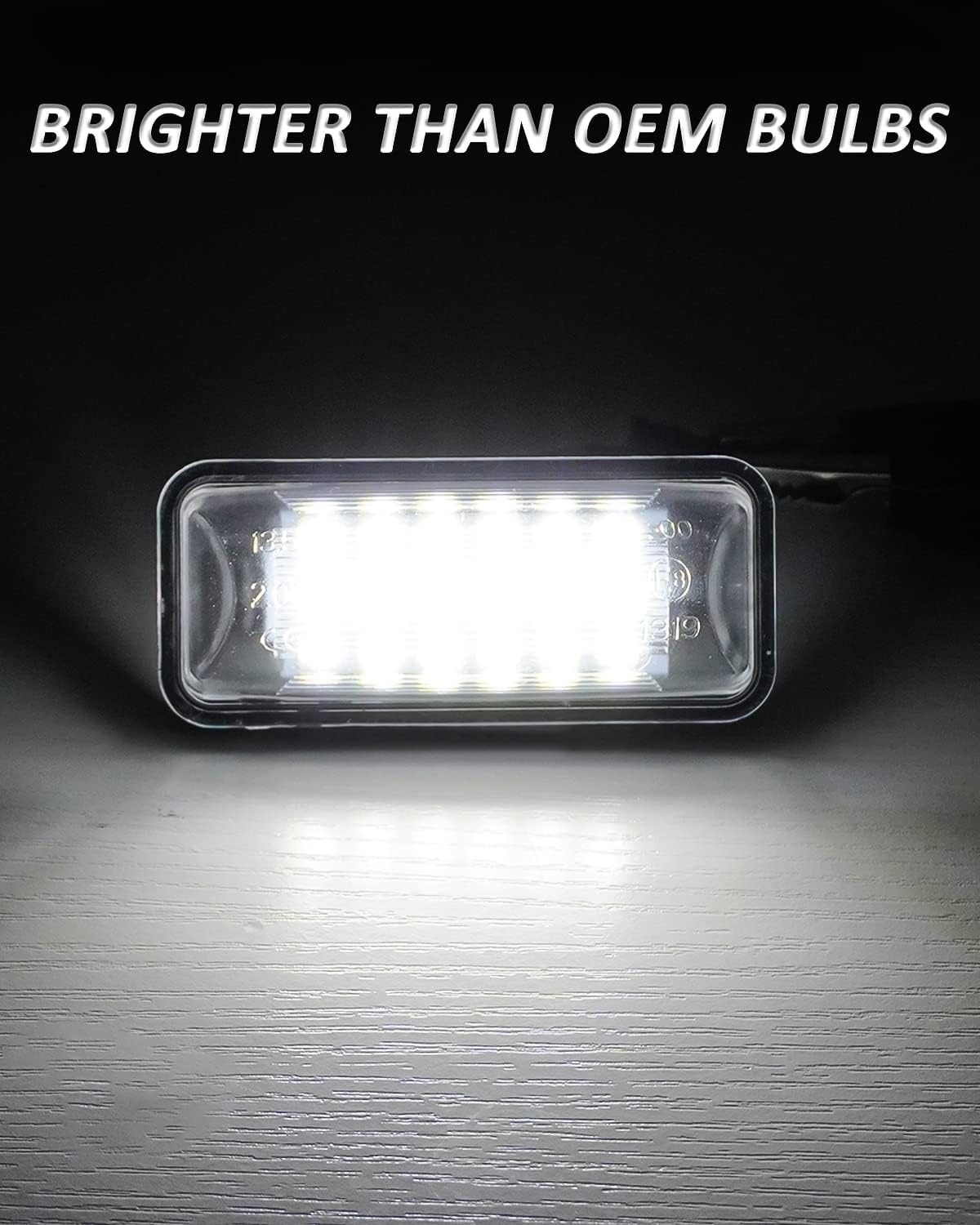 Bestview LED License Plate Light Tag Lamp Assembly - Tag Light Compatible with Subaru Impreza WRX STI XV Crosstrek BRZ Legacy Ascent Outback Forester Scion FR-S Toyota 86, 6000K White Pack of 2