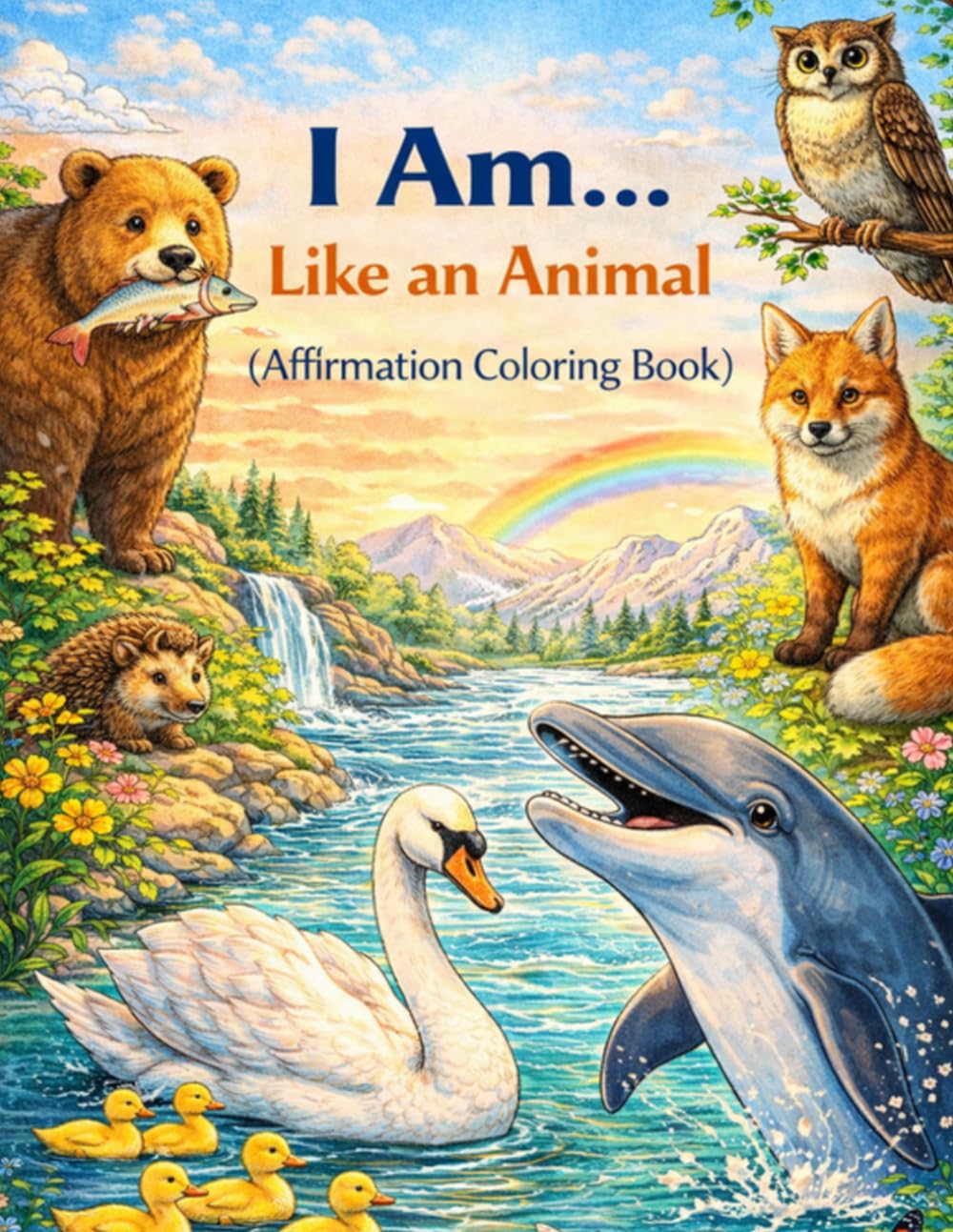 I Am Like An Animal: Empowering Affirmation Coloring Book for Kids Ages 5+ | Build Confidence, Self-Esteem & Positive Thinking Through Fun Animal Characters