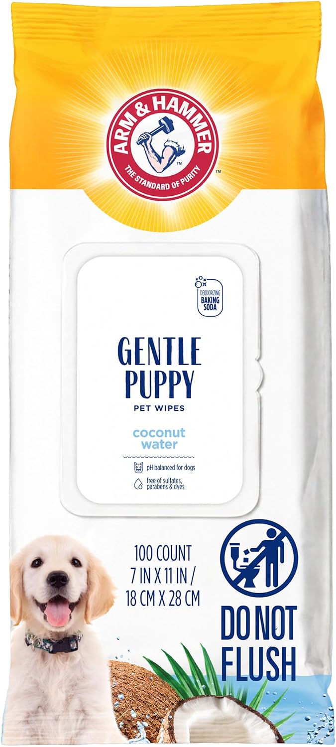  Coconut Water Puppy Grooming Wipes