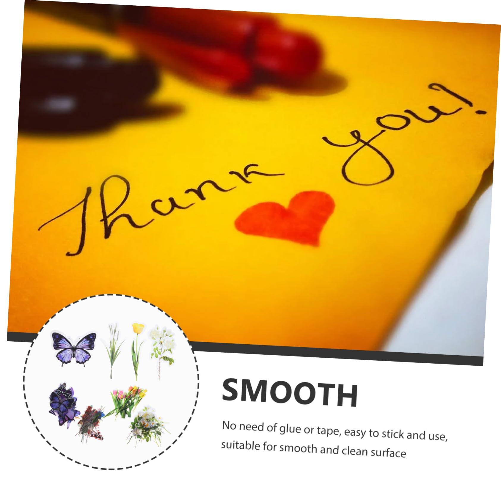 Artibetter 4 Pezzi 4 Adesivi Per Manuali Adesivi Retrò Per Piante E Fiori Adesivi Impermeabili Per Animali Domestici Adesivi Per Scrapbooking Adesivi Estetici Carini Adesivi Per Scrapbooking