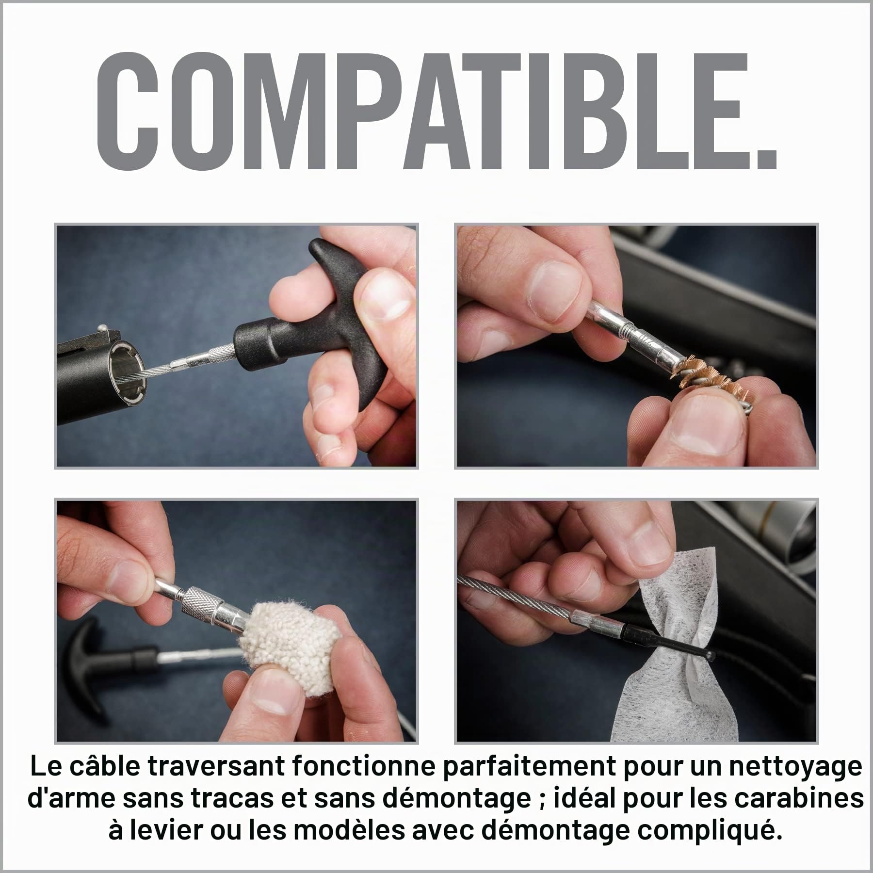 Real Avid AVGCK310-U Accessoire de Nettoyage d'arme Mixte, Gris, no Size