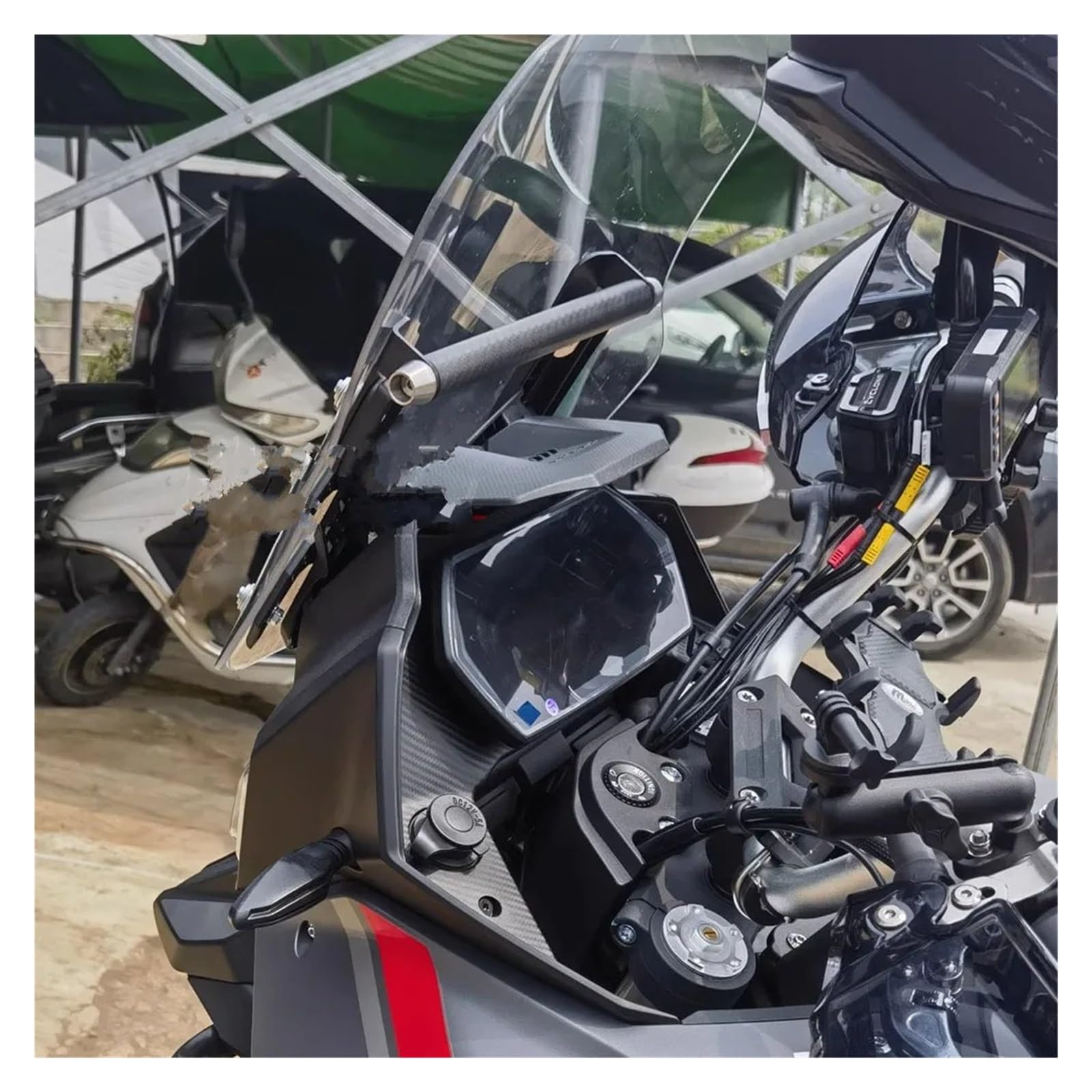 Support Téléphone Moto pour Cyclone RX401 Support De Navigation Support De Téléphone Portable Support De Plaque De Téléphone Support Accessoires De Moto Support Telephone Velo(Navigation Bracket)
