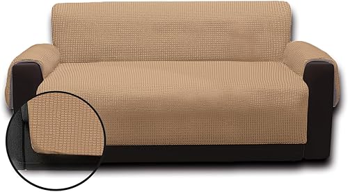 Miniatura 1 de Funda de sofá resistente al agua, protector de muebles, funda de sofá lavable con correas antideslizantes y elásticas para niños, perros, mascotas