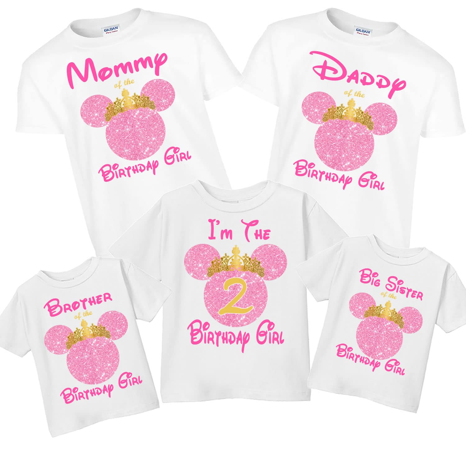 Minnie Mouse Pink \u0026 Gold Family Shirt 