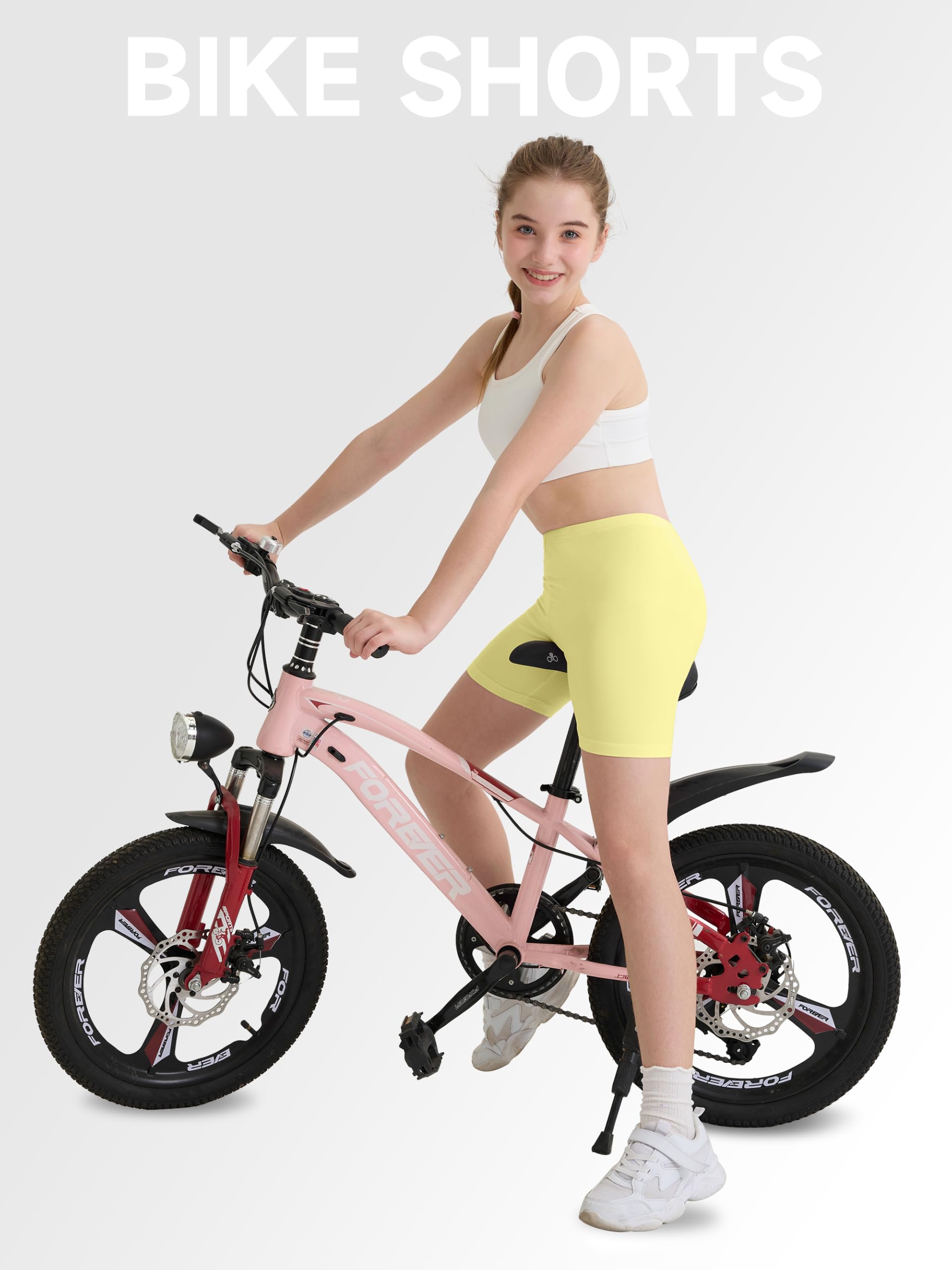 16er Pack Mädchen-Radlerhosen als Unterziehshorts Weiche Multifunktions-Shorts für Tanz und Sport