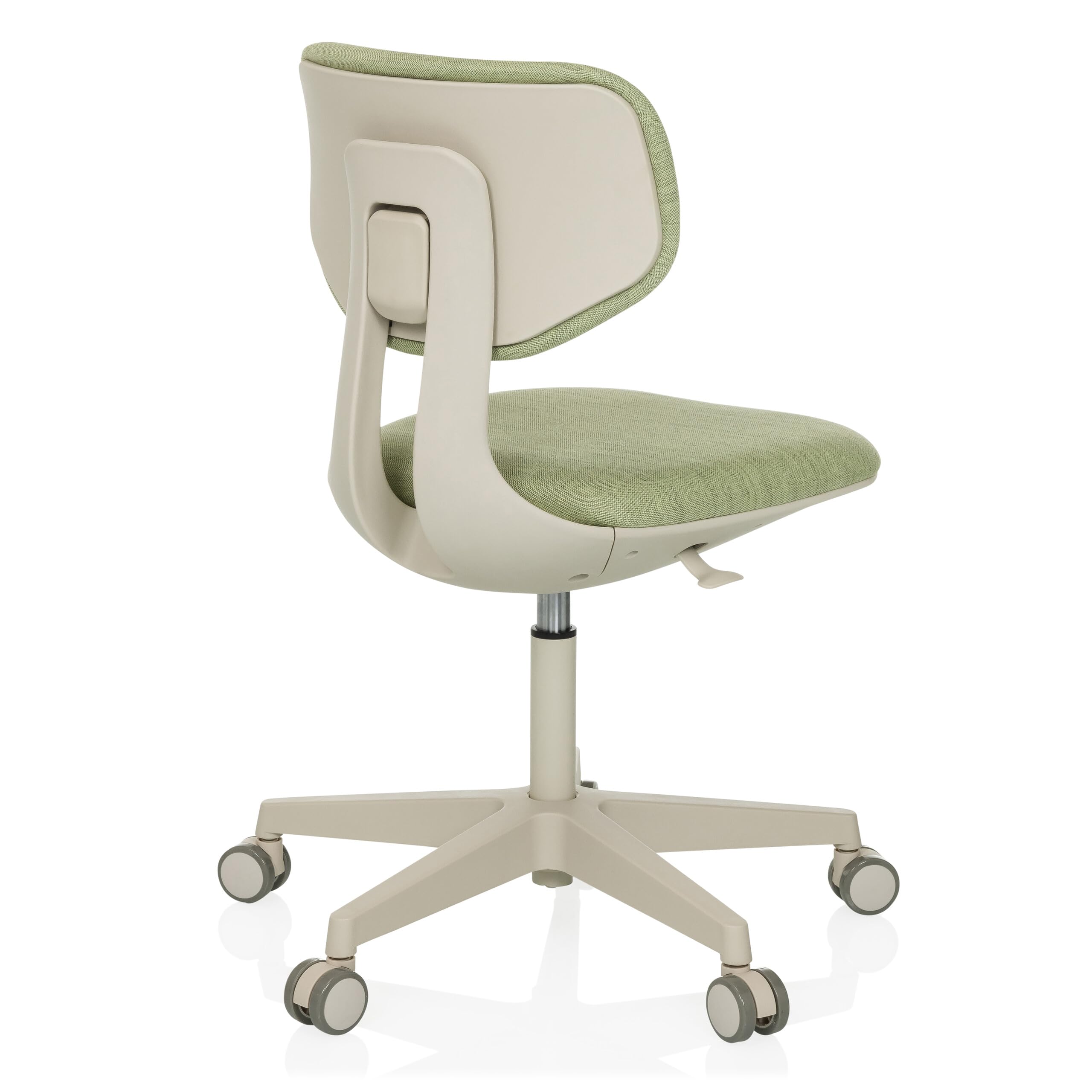 HJH Office sedia girevole per bambini con schienale regolabile in altezza KID CLASSIC Sedia da scrivania per bambini da 6 a 12 anni, verde