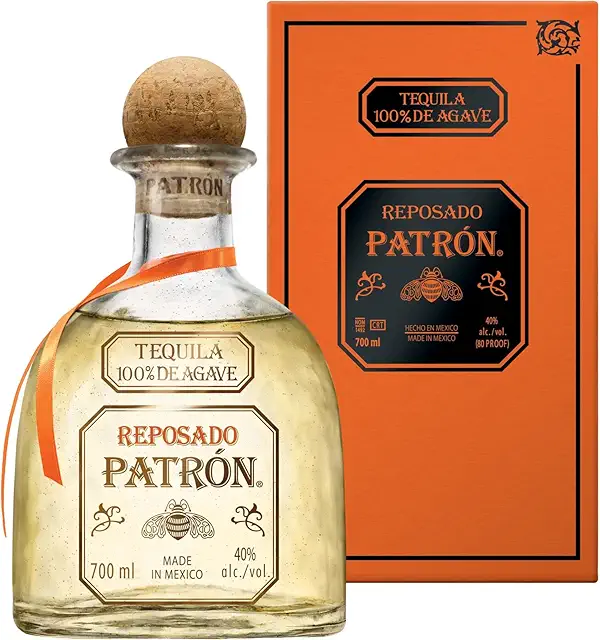 PATRÓN Reposado Premium Tequila - 700ml, 40% Vol, perfekt für Margaritas