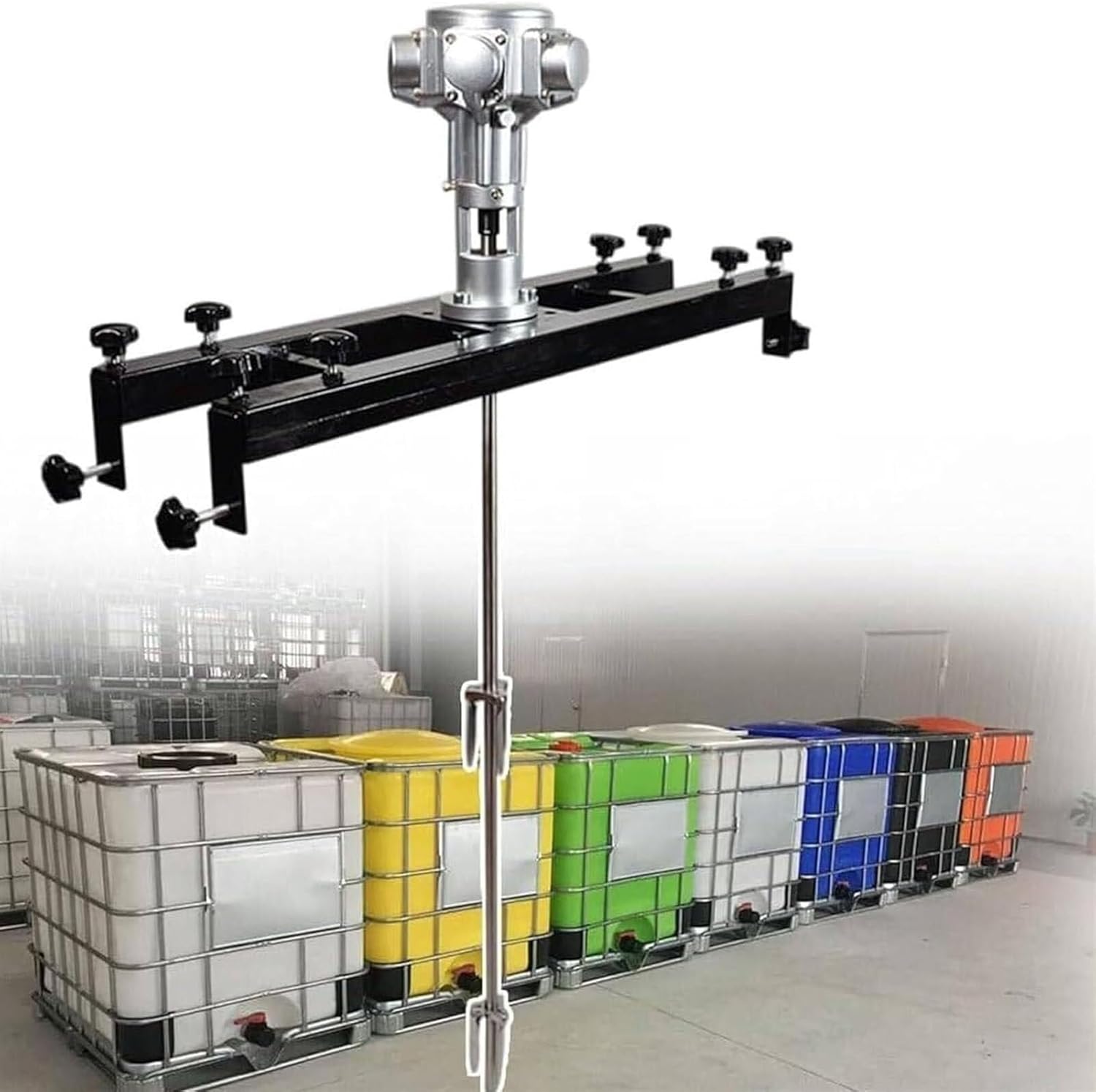 Pneumatic Paint Mixer, Ibc Air Agitator Paint Mix Tool,No-load RPM: 0-2500 RPM,Free Speed Adjustment from Rpm, For Paint Coating Viscous Liquid Ink Dissolver