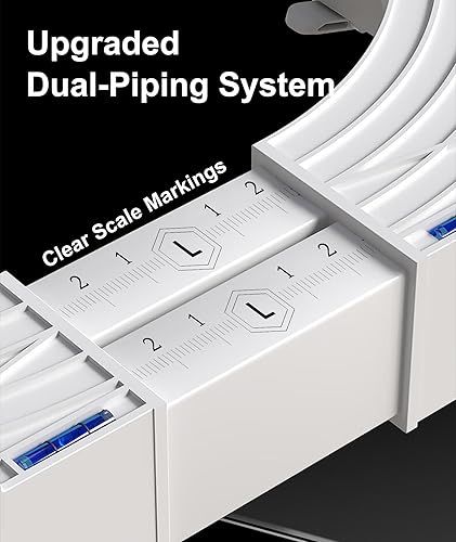 Miniatura 5 de QIUTAHOSO Mini soporte para nevera, pedestal de lavadora, altura de 7 a 8.2 pulgadas, soporte ajustable para lavadora y secadora con 8 pies fuertes,