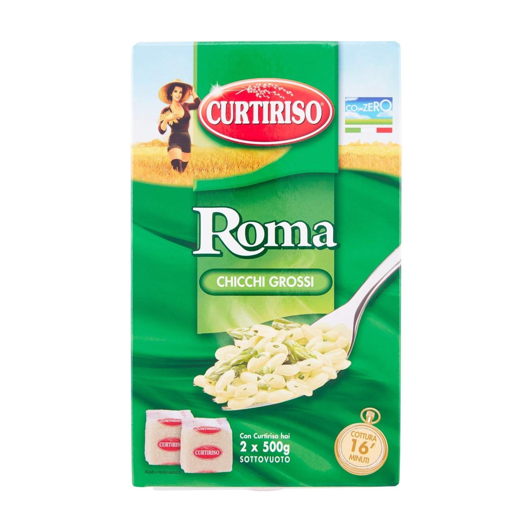 Italian Gourmet Roma-Reis Großkorn 10x1kg 10kg mit Polpa Großpackung