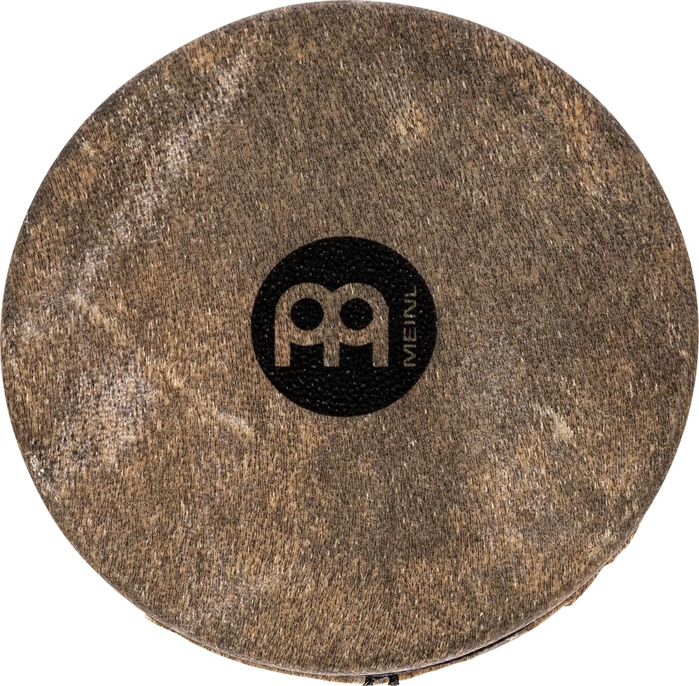 Meinl Percussion Headed Spark Shaker - Shaker Curvo con Pelle di Capra per Intonazione Regolabile - Strumento Musicale - Acciaio, Black (SH18)