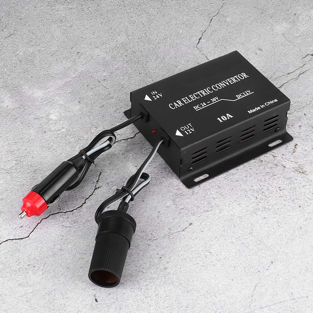 Convertitore di Tensione 10 A 24 V A 12 V Trasformatore di Alimentazione per Auto Trasformatore Step Down Universale per Camion Yacht Inverter di per Veicoli