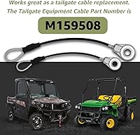 Vista 3 de M159508 Tailgate Cable for John Deere Gators Utility Vehicle M TE TH TX XUV TH 6x4 HPX615E HPX815E XUV865R XUV825E (2pcs)