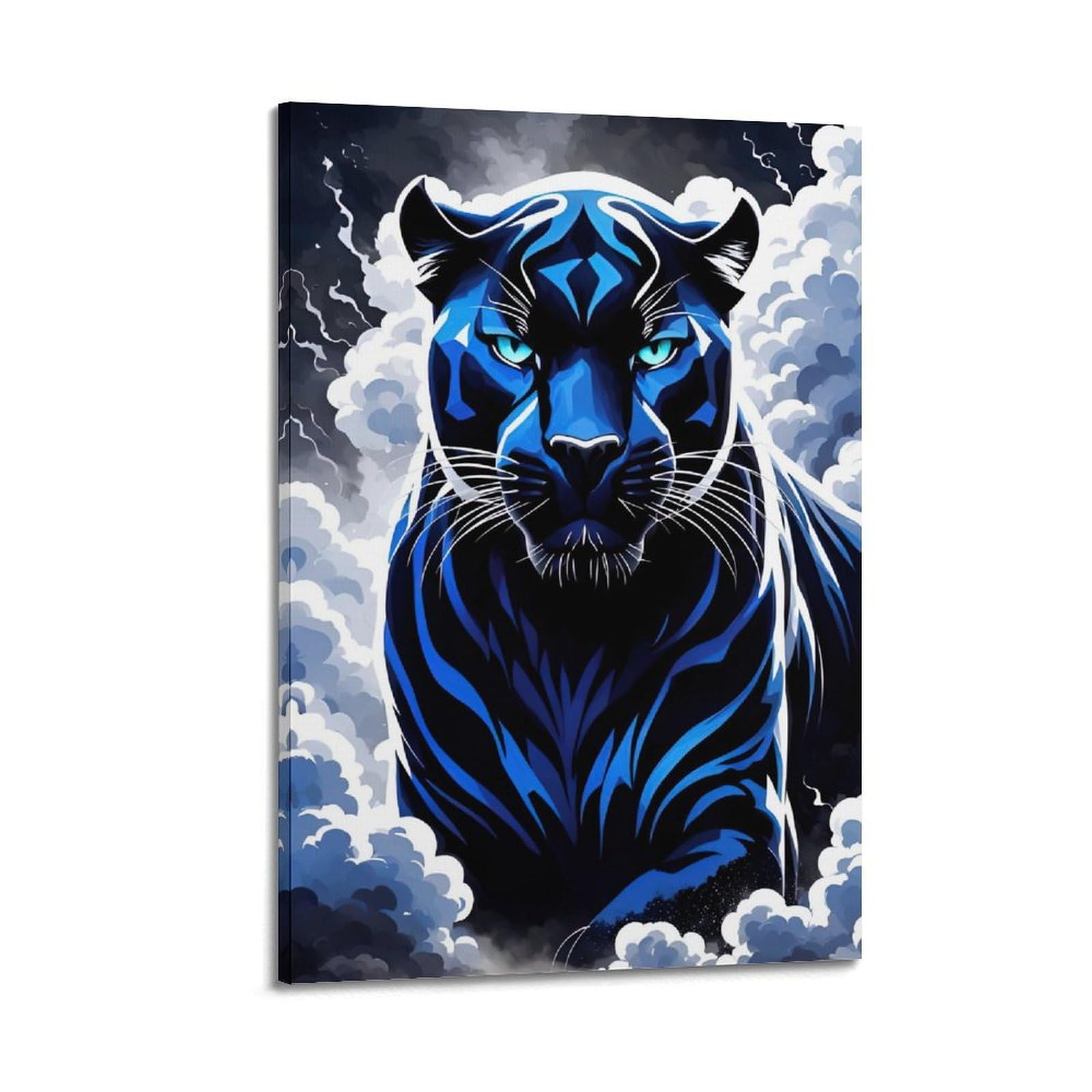 WZKTCL Animal Poster Leopard in The Mist Poster Decorative Painting Canvas Wall Posters And Art Picture Print Modern Family Bedroom Decor Posters 20x30inch(50x75cm)