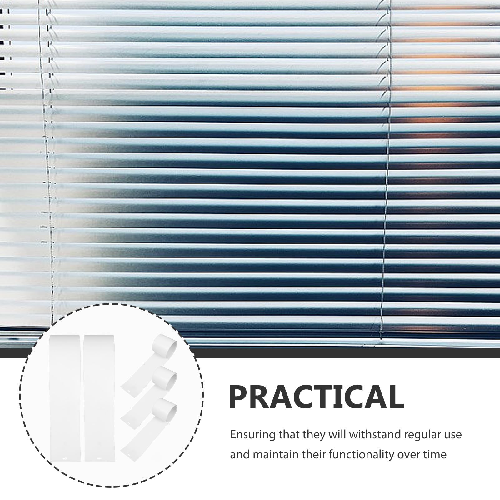 PACKOVE Lamelles pour Stores Verticaux PVC Blanc, Lot de 5 Pièces
