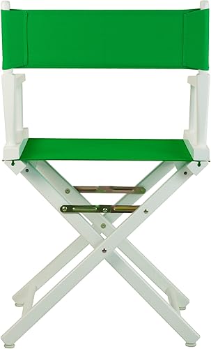 Miniatura 4 de Casual Home - Silla de director de 18.0 in, marco blanco con lona verde