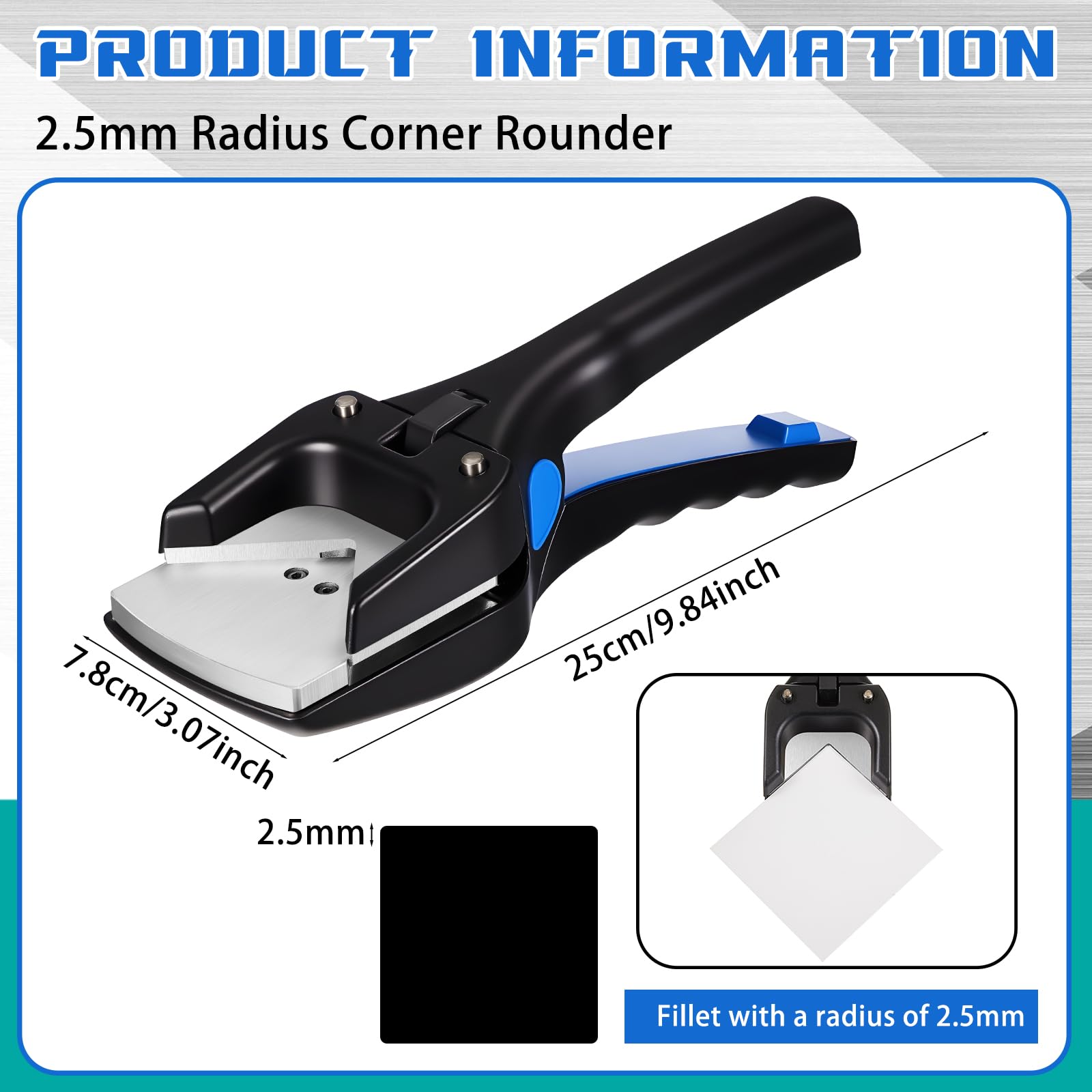 Amazon.co.jp: Lasnten コーナーラウンダーパンチ 半径2.5mm (3/32