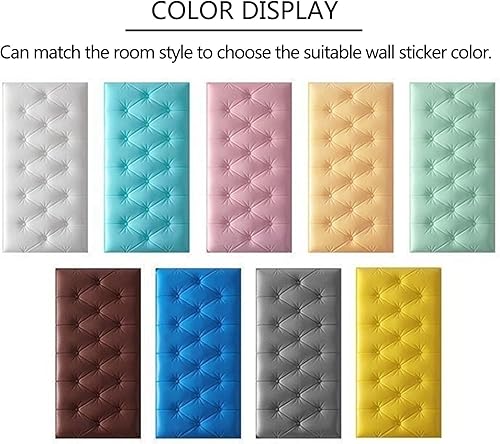 Miniatura 8 de Paneles de pared 3D para despegar y pegar, calcomanías de pared anticolisión impermeables para el hogar, tapete protector de pared suave para