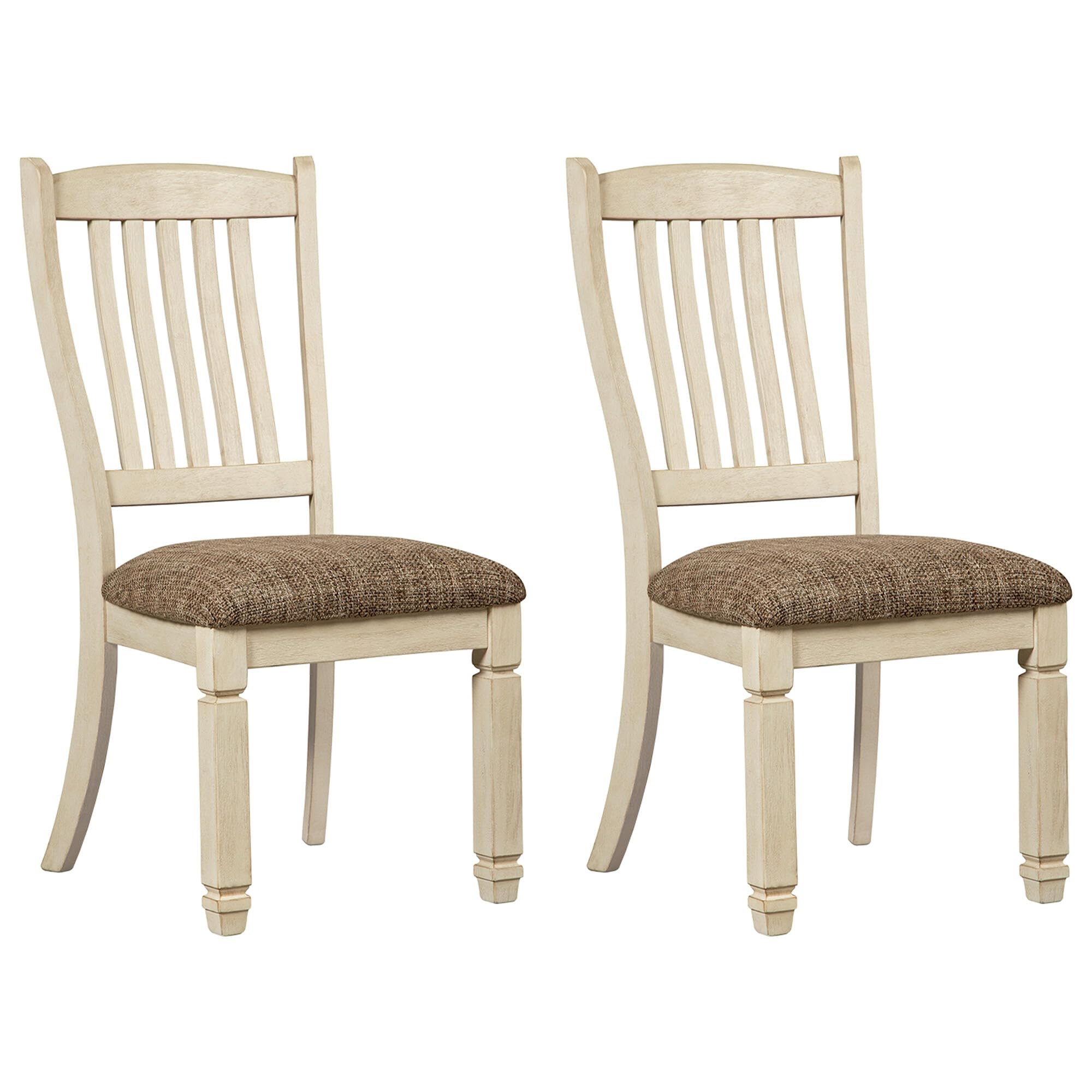 Signature Design by Ashley Bolanburg 20" Upholstered Dining Room Chair, Set of 2, Antique White