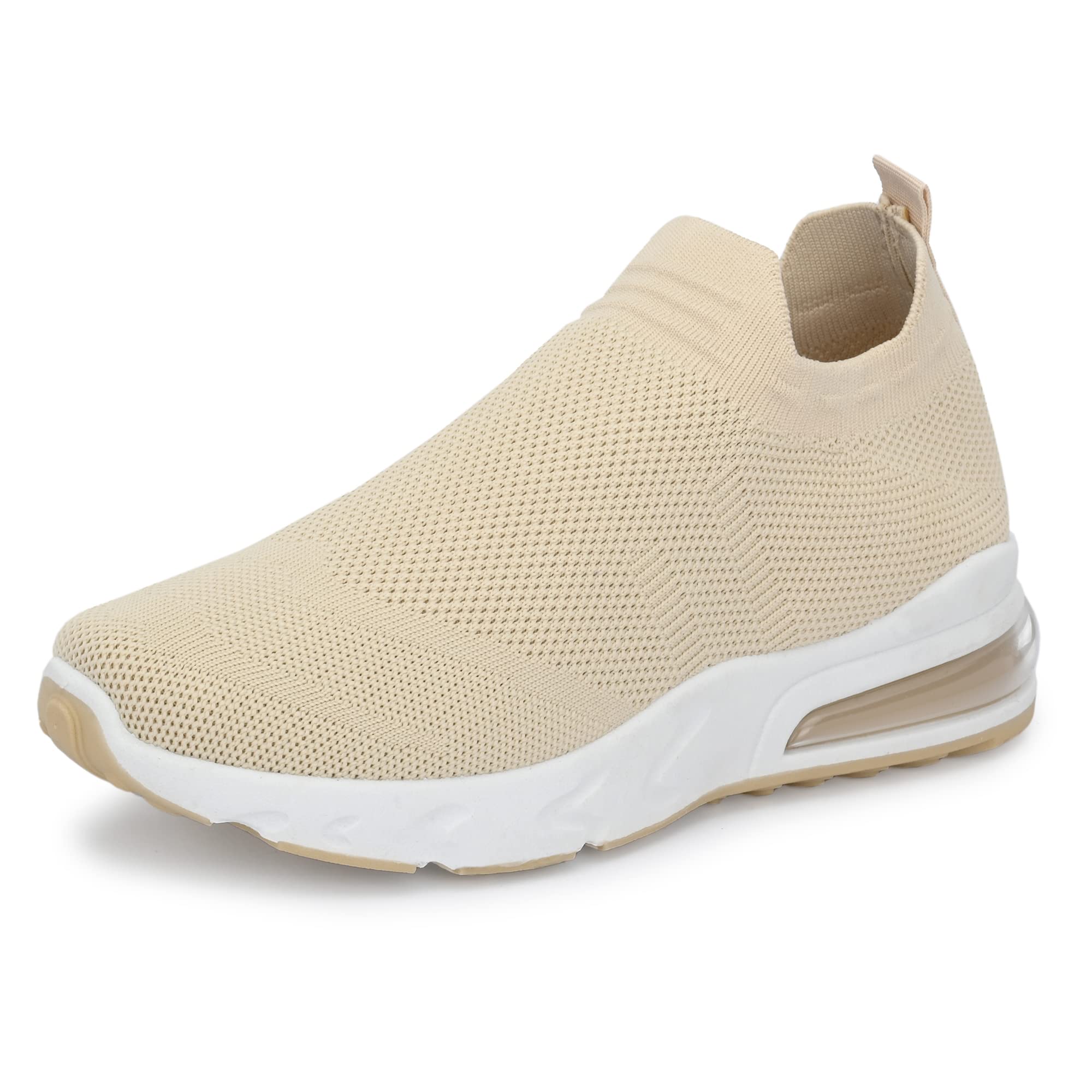 Flavia Womens Running Shoes (Beige 7 UK QD11021) (B09QCQ74YK) Amazon Price History, Amazon Price Tracker