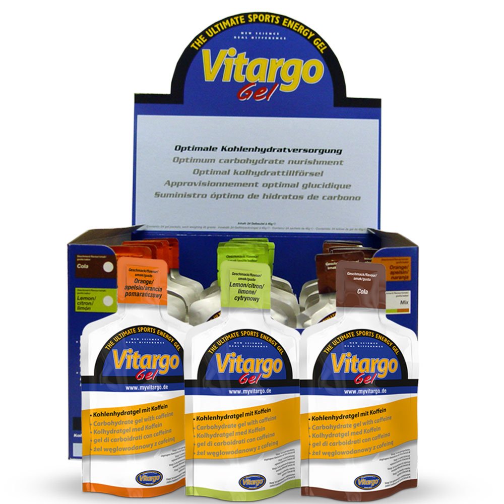 Vitargo Gel Box ohne Koffein (24 Einzeltüten pro Box a 45g) Schwarze Johannisbeere