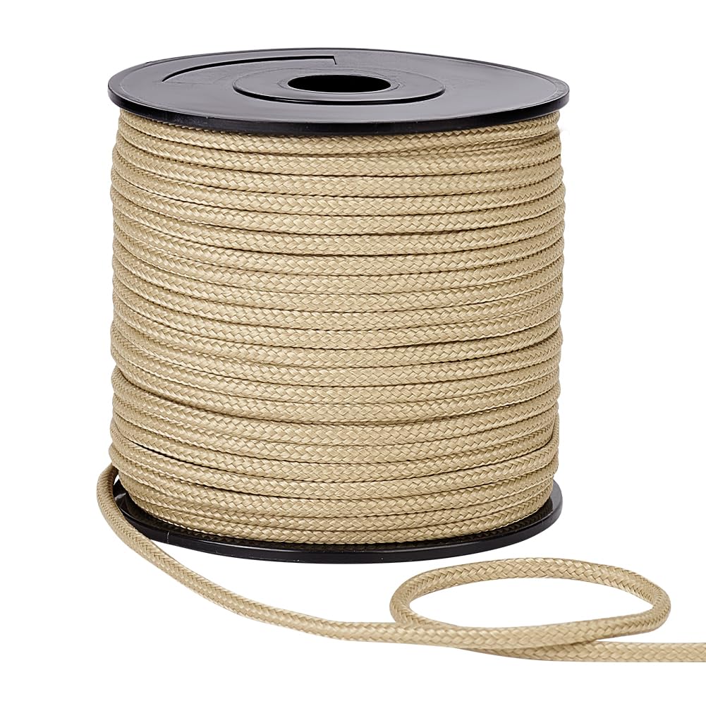 Corde de survie solide dorée 3mm PH PandaHall, fil de nylon pour artisanat d'art