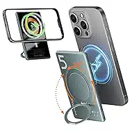 Kuulaa Magnetic Portable Charger Power Bank for iPhone 5000mAh Slim PD 20W USB C Battery Pack for Magsafe with Rotable Stand for iPhone 17/16/15/14/13/12 Series