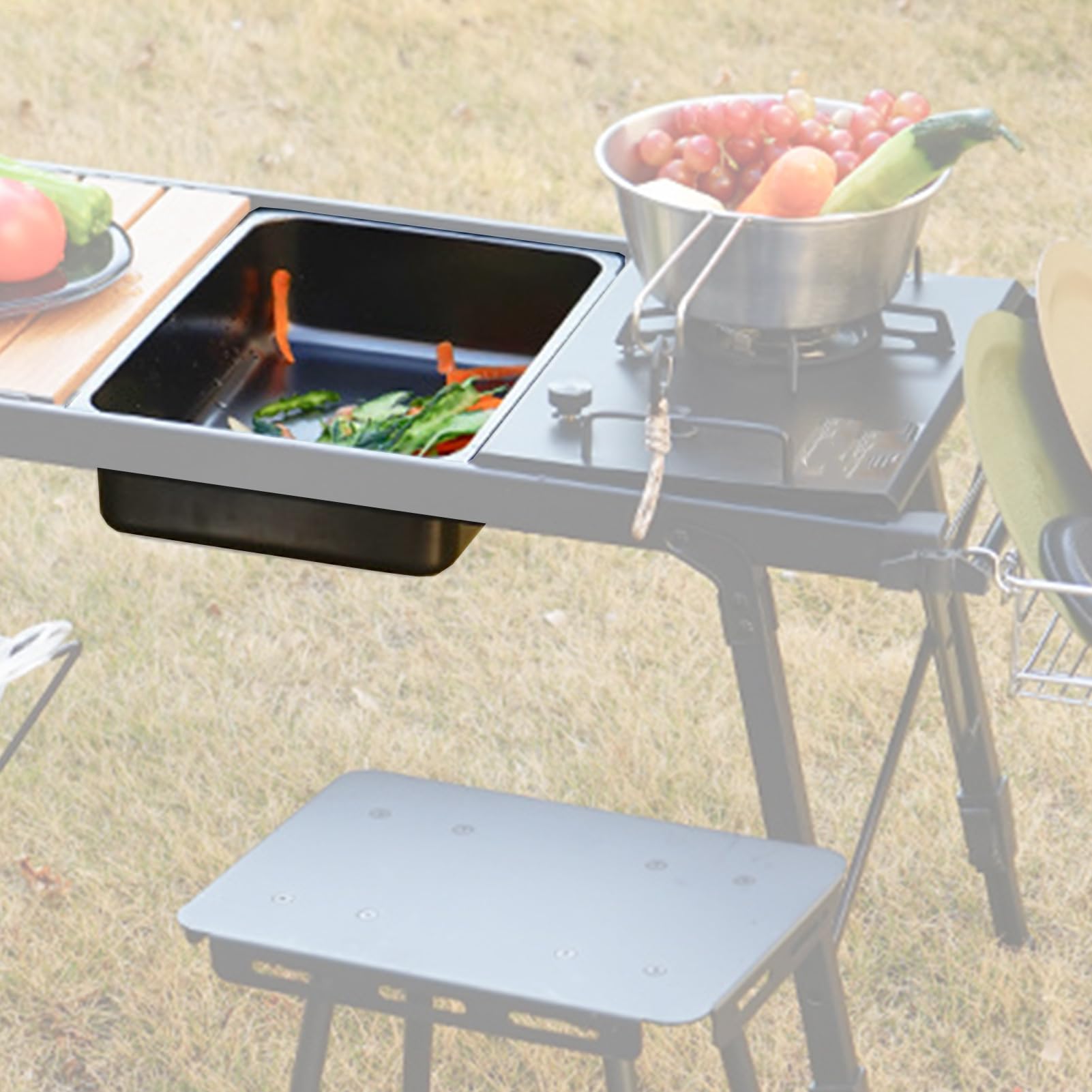 Évier de Camping Polyvalent, Cuve à Vaisselle, Bassine, Bac à Vaisselle | Évier camping portable Pour lessive, intérieur, jardin, camping, pêche, , barbecue