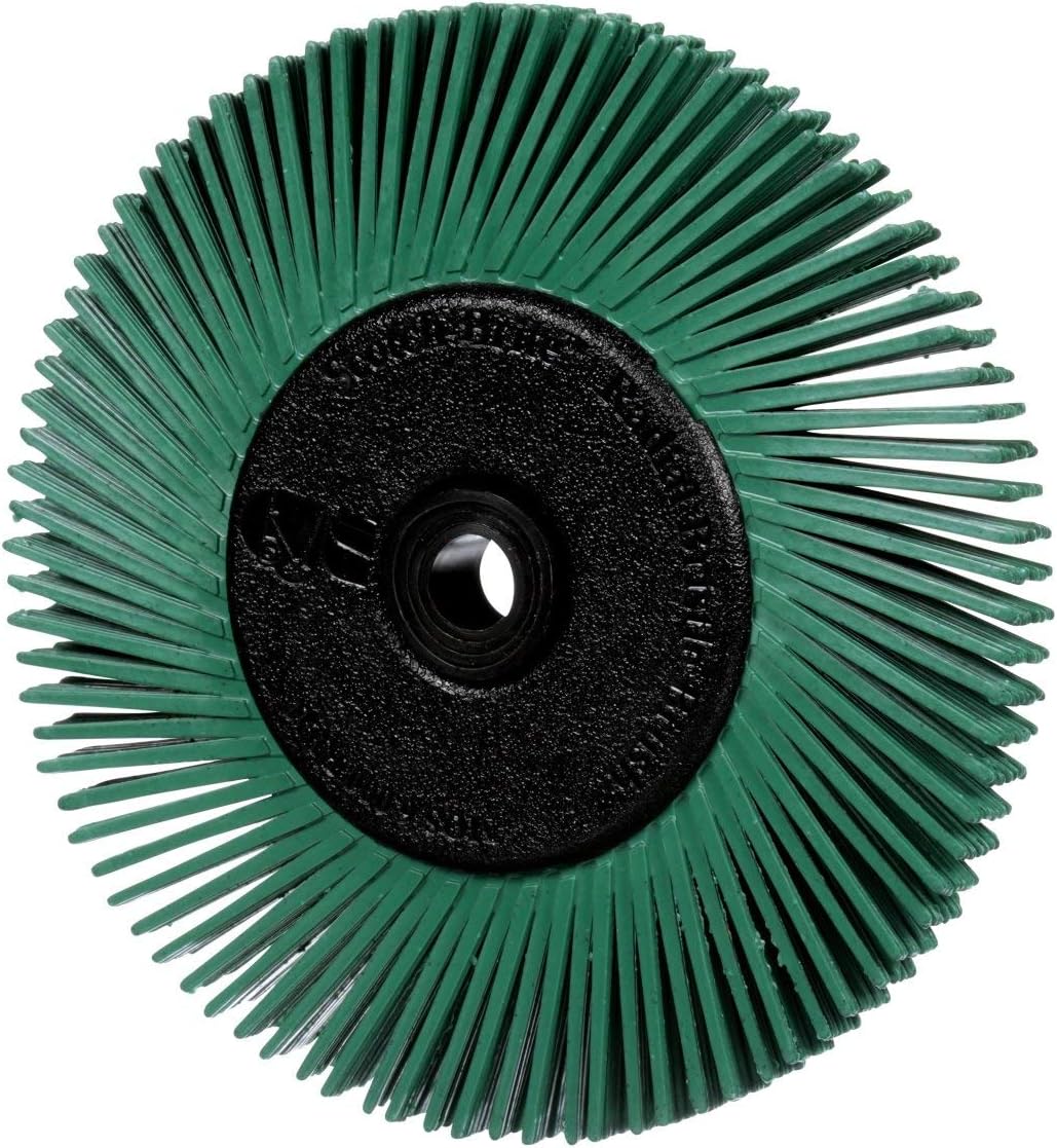 3M Scotch-Brite Radial Bristle Brush, 6-Inch, Ceramic, Coarse, 1 Count