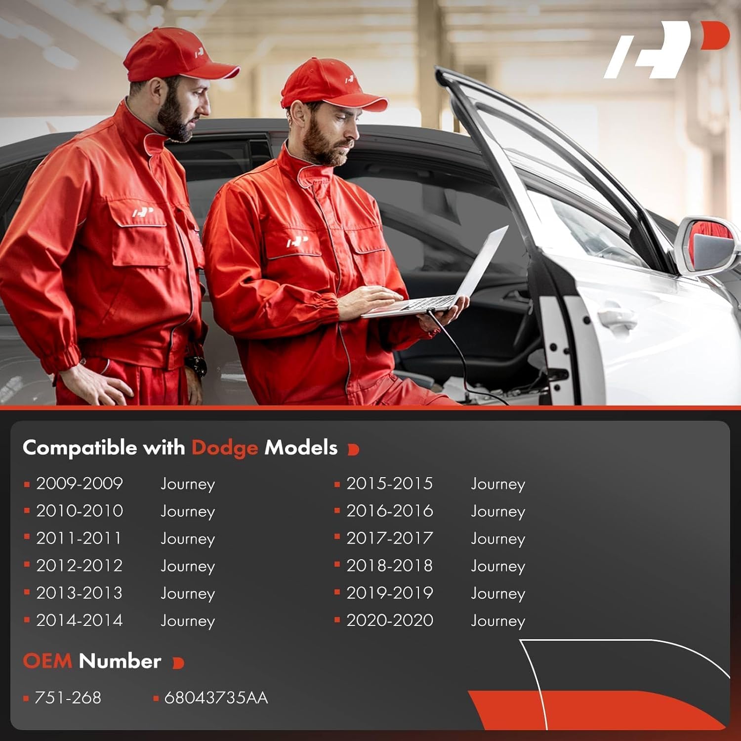 A-Premium Power Window Regulator with Motor (2-Pin) Front Driver Side Compatible with Dodge Journey 2009-2020, Front Left Driver Side, Replace# 68043735AA