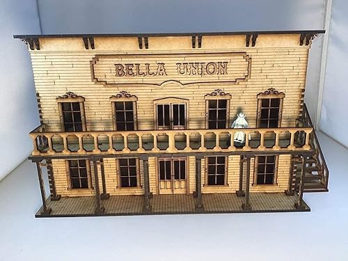 Miniatura 2 de Bella Union Hotel Saloon Brothel 28mm Terrain Kit Tombstone Desperado Legends Western Wild West Building RPG