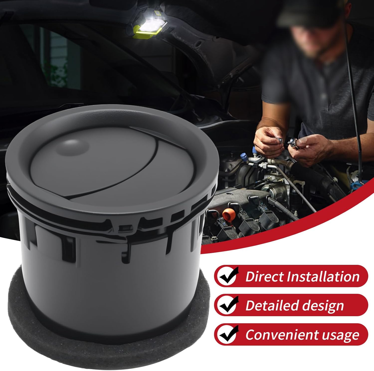 EATAKWARD 4Pcs 8L3Z19893BA Front Interior Dashboard Louvre AC Heater Air Vent, Replacement for Ford F Series 150 2004-2008 Replacement for Lincoln Mark LT 2006-2008