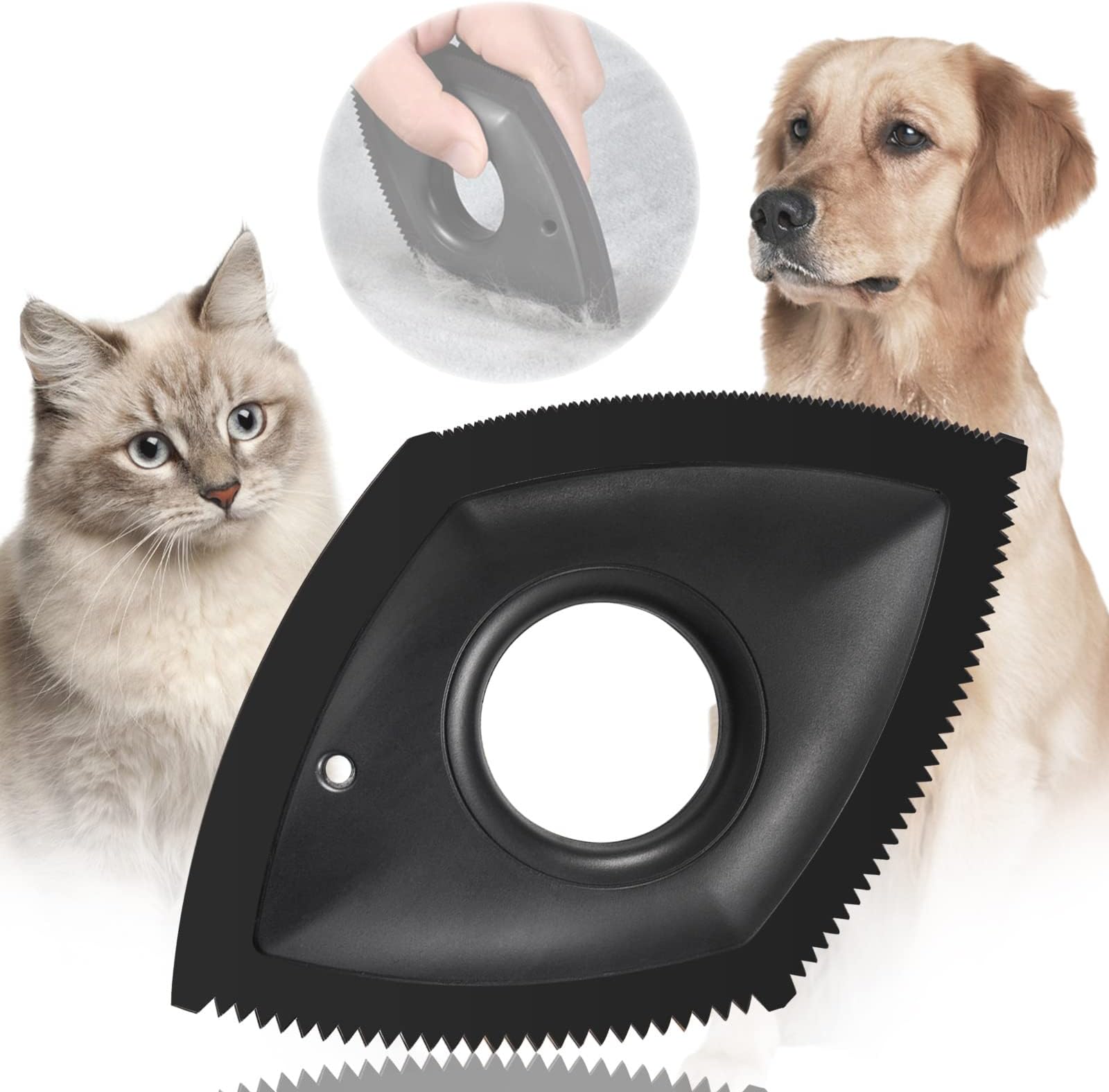 通用 Reusable Animal Hair Removal Brush for Dogs and Cats Pet Hair Remover Brush Animal hair Dog hair removal dog hair remover for home and car to remove sofa, bed and carpet Four density brushes